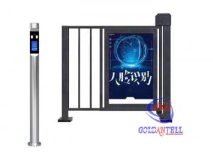 Cheap Custom Half Height Turnstiles LCD Screen Outdoor Advertising Face Recognition Access Door For Parking Entrance for sale