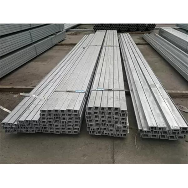 ISO Structural Steel Profiles Galvanized Steel U Channel S355j2 Rolled Formed