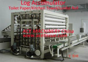 China Automatic Industrial Roll Log Accumulator For Hand Roll Tissue Diameter 250mm on sale