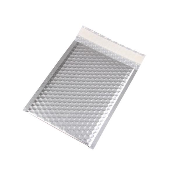 Heat Seal Matte Metallic Bubble Mailers 4X8 #000 Moisture Resistant For Packaging