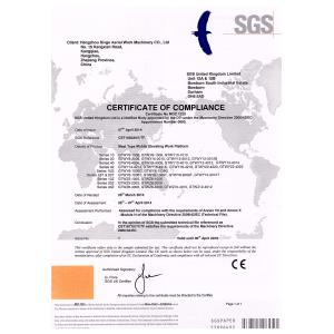 HANGZHOU SIVGE MACHINERY CO., LTD Certifications