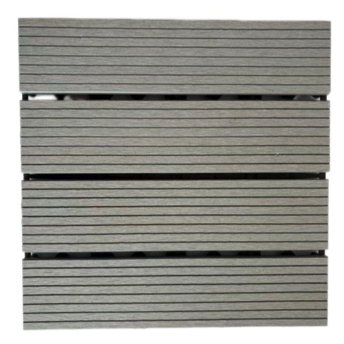 3D Embossed Plastic Wood Deck Tiles Match Real Wood Texture