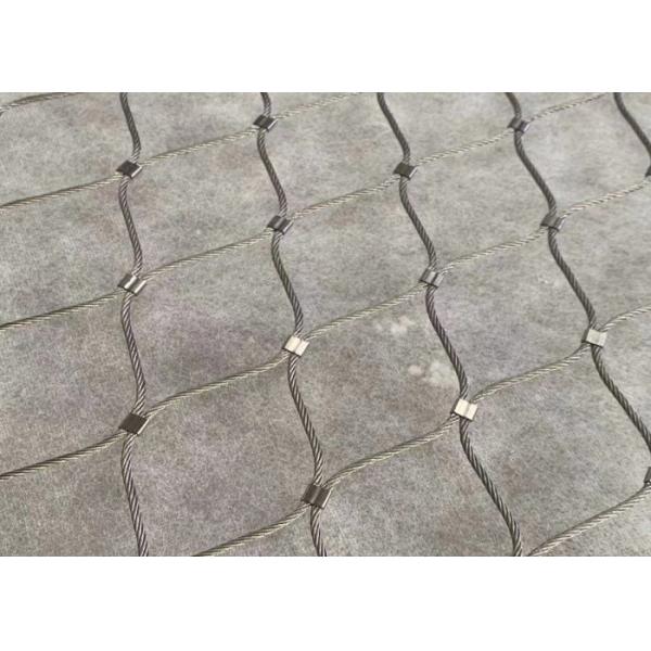 High Strength 50cm*50cm Stainless Steel Wire Rope Net Silver