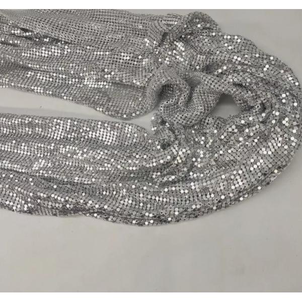 Durable Metal Sequin Fabric Eco Friendly For Eye Catching Decoration