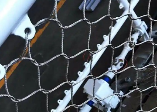 Stainless Steel Wire Rope Mesh With 42mm*42mm Mesh Size In Expanded Style For Corrosion Resistant Zoo Rope Netting