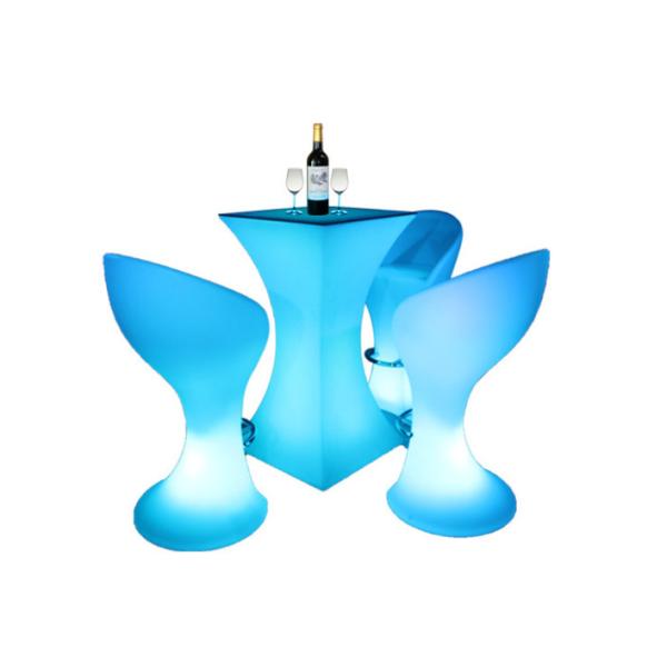 Recyclable Rotomolded Furniture Weatherproof LED Bar Furniture Eco Friendly