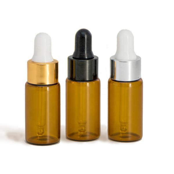 Luxury 10ml Dropper Bottle , Empty Dark Dropper Bottles With Custom Logo
