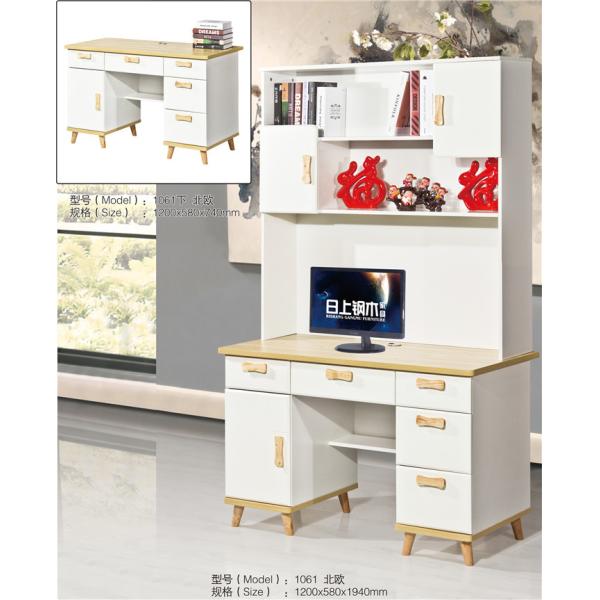 Light Color MDF Computer Desk , Bedroom Computer Desk Easy Assemble