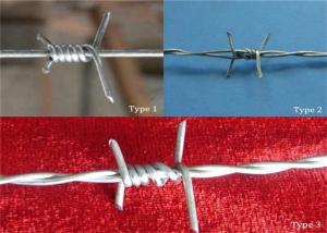 Cheap 16*16 Double Strand Barbed Wire Coil For Security Fence , High Tensile for sale
