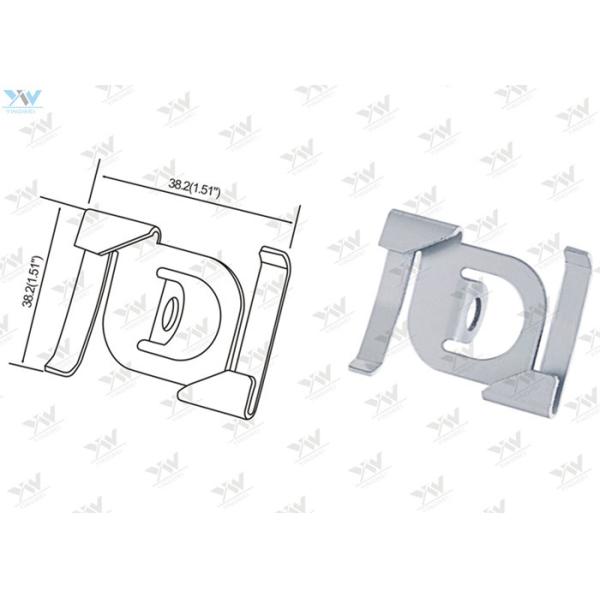 Steel Material Cable Display Components , T Bar Attachment Clip For Suspending Signs