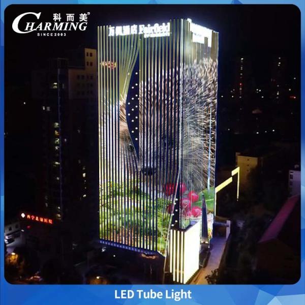 IP65 Rated Outdoor Tube Light Without Dark Area Connection Anti UV-PC Cover For Staircase Building Lighting