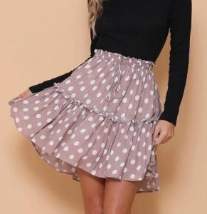 Cheap Newest Design Women Polka Dot Mini Skirt for sale