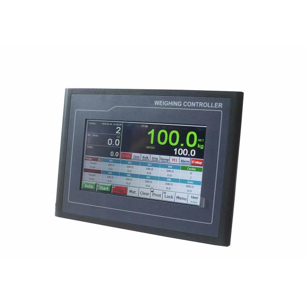 Single Scale HMI Ration Batching Weighing Controller For Concrete Batching Machine