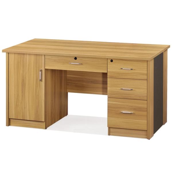 Melamine Laminated Office Computer Desk 1400*700*750mm Easy For Delivery