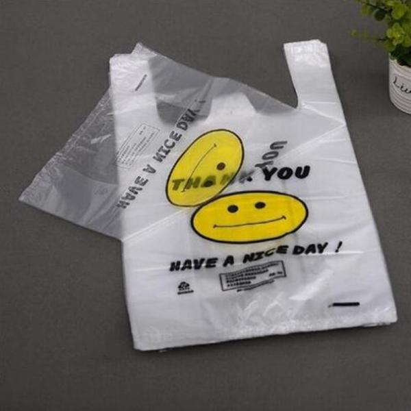 Cornstarch Biodegradable Plastic Shopping Bags Eco - friendly EN13432 / MSDS Approval