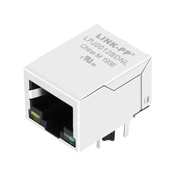 LPJ0012BDNL 10/100Base-T Ethernet RJ45 Jack One Port 1500Vrms Isolation