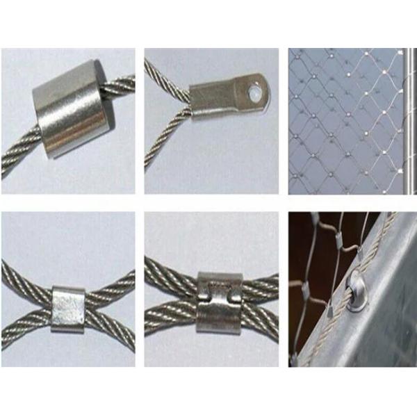 Hand Woven Stainless Steel Cable Mesh Balustrade Balcony Infill Mesh Fence Use