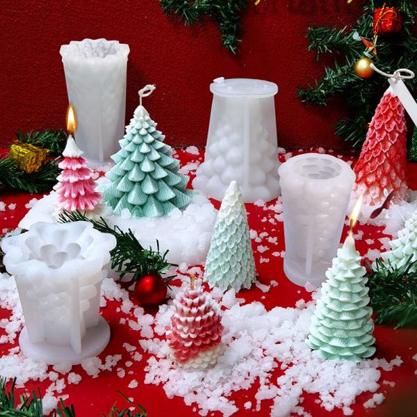 Silicone Christmas Mold for DIY Wax Candle Soap Art Craft Cake Chocolate Home Decor