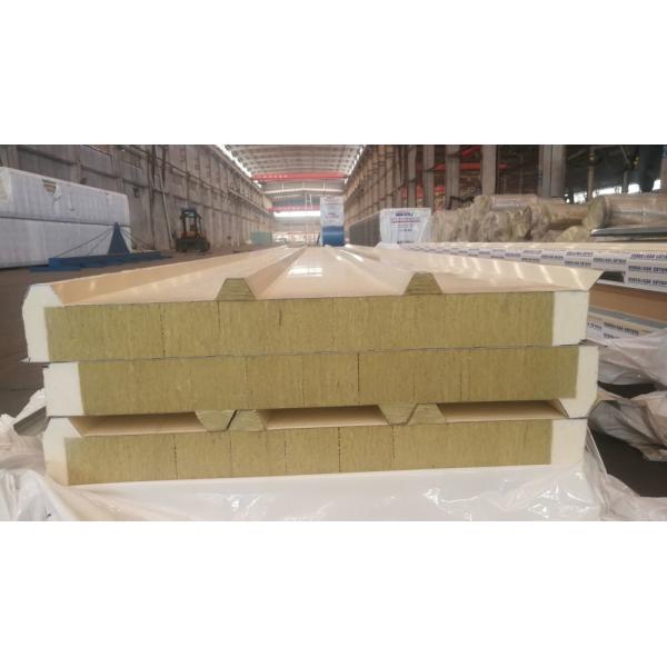 Onsite Installation Rockwool Roof Panels Polyurethane Fireproof Heat-Insulation