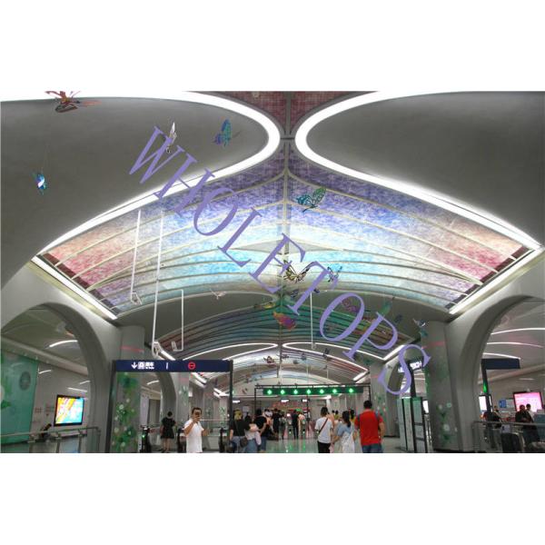 Fire Resistance 1.5MM-8.0MM Perforated Aluminum Ceiling Panels PVDF Coated