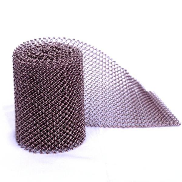 Colorful Decorative Metal Coil Drapery Chain Link Mesh Curtain