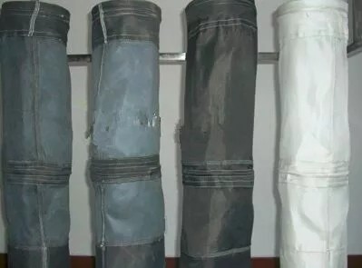 SS304 Ring 2.5mm Thickness Cement Fiberglass Filter Bag