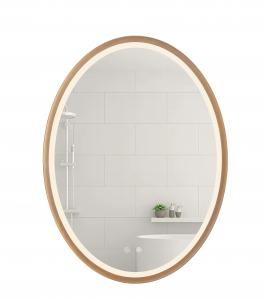 Cheap 600*800MM Aluminum Frame Oval Bathroom Mirror Clear Reflection Effect for sale