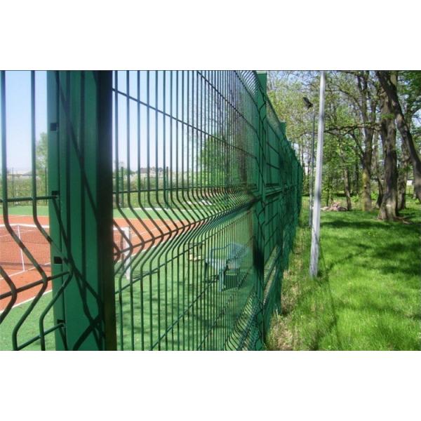 Powder Coated 3D Welded Wire Fence 50x100mm PVC Coated Wire Fence