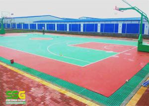 Cheap Indoor Sport Court Surface Flooring / Shock Absorbing Flooring Fastest Tennis Court Surface for sale