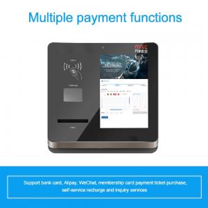 Cheap RFID NFC Contactless Card Reader Touch Screen Kiosks With Encrypted Pinpad Keyboard for sale