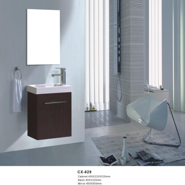 40cm Wide Pvc Bathroom Vanity With Sink Wall Mounted Modern Style