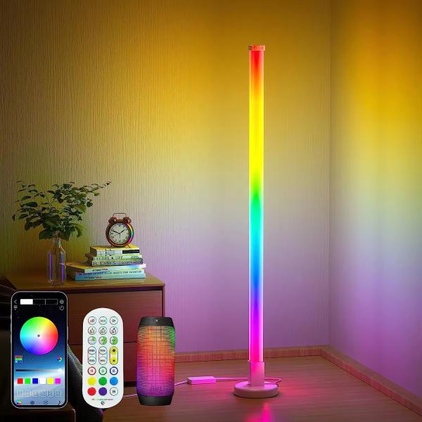 USB Sound Activated LED RGB Corner Floor Lamp Office Game Room WIFI / IR Remote Control