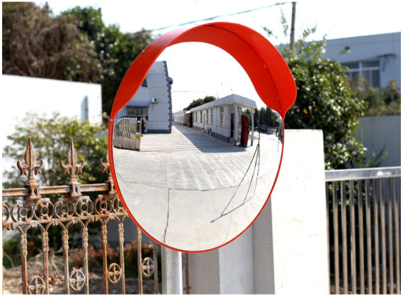 Unbreakable 45cm Indoor Convex Mirror Wide Angle Acrylic Flexible Convex Round Mirror