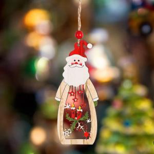 China Wooden Christmas Tags Ornaments Christmas Wooden Pendant Tag on sale