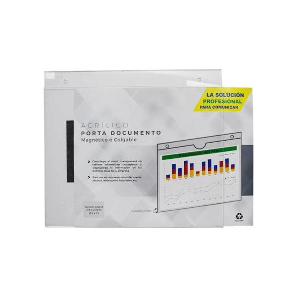 UCI Magnetic Document Holder Transparent Acrylic File Folder MAFH02