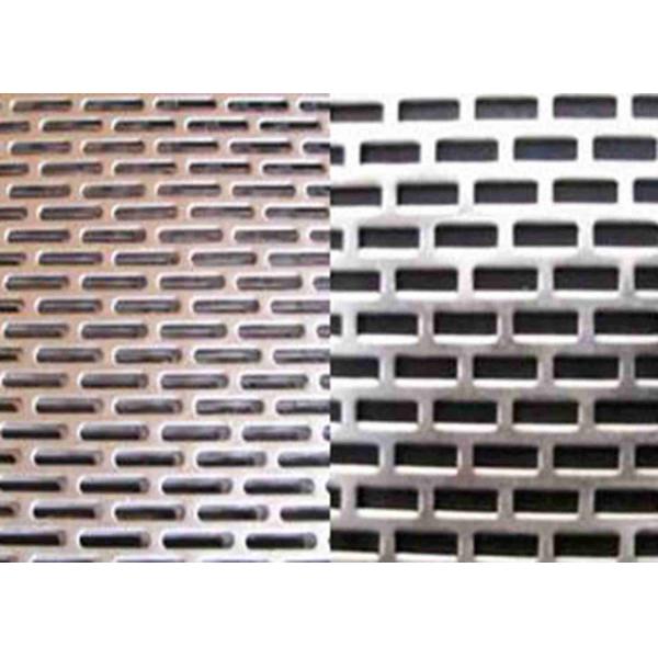 Slot Hole 0.1mm To 8mm Perforated Metal Mesh For Liquids And Solids Filtration