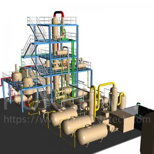 Cheap SN250 Odorless Oil Regeneration Plant Waste Engine Oil Recycling Machine for sale