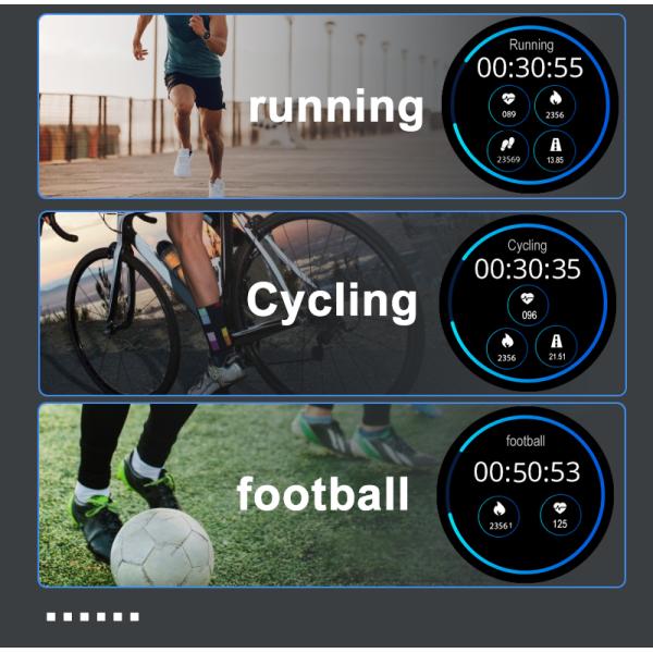 L11 smart match 1.28inch IP68 Sports Waterproof Watches For Swimming Long Battery Life