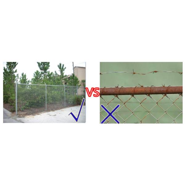 Hot Dipped Galvanized Black Chain Link Fence Cost 1.53m*10m*65mm*65mm*2.5mm