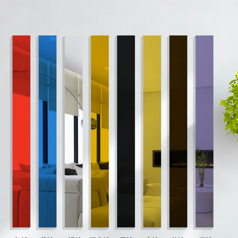 Acrylic mirror wall decoration colored mirror