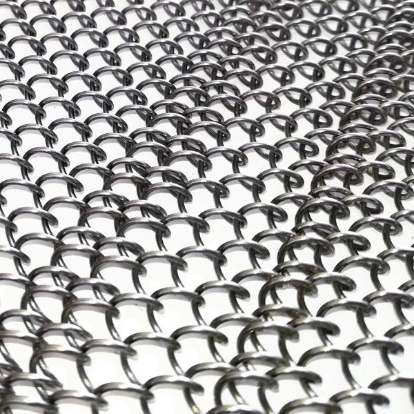 Incombustible Woven Metal Mesh Drapery For Window Decoration