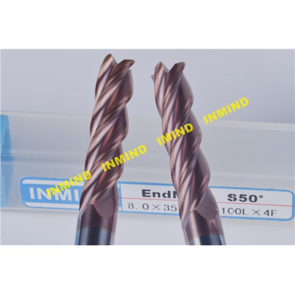 Standard Cnc Milling Solid Carbide Cutter / Extra Long 8 mm Drill Cutting Tool