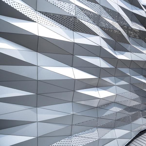3D Surface Aluminum Curtain Wall Panel High Strength Edge Customized