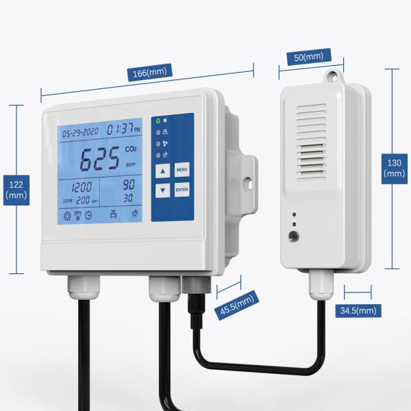 5000ppm Planting Greenhouse Climate Controller Co2 For Grow Room Agricultural Farming