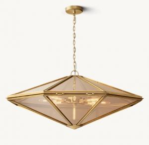 Cheap Metal Glass Suspended Helena Pendant Light Contemporary Style for sale