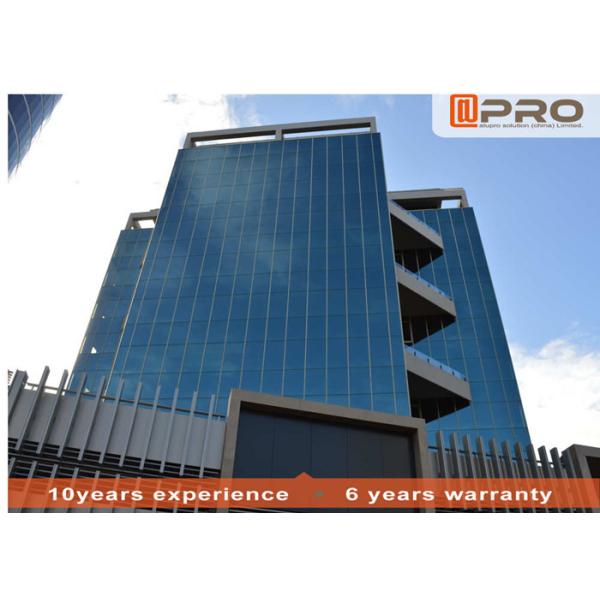 Unbreakbale Exterior Curtain Wall , Safety Customized Full Glass Curtain Wall