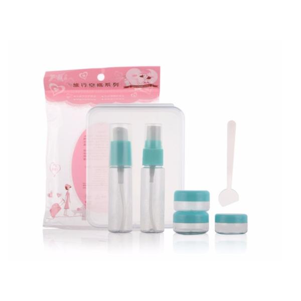Non Spill 6PCS Travel Bottle Set Plastic Cosmetic 120ml With Pump Sprayer