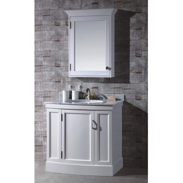 Solid Wood 34′′ Freestanding Bathroom Vanity with Single Sink Classic Style