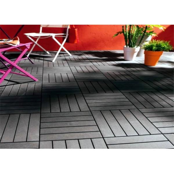 DIY Graden Wood plastic composite Decking Tiles , High Plasticity Outdoor Floor Decking Tiles For Decoration