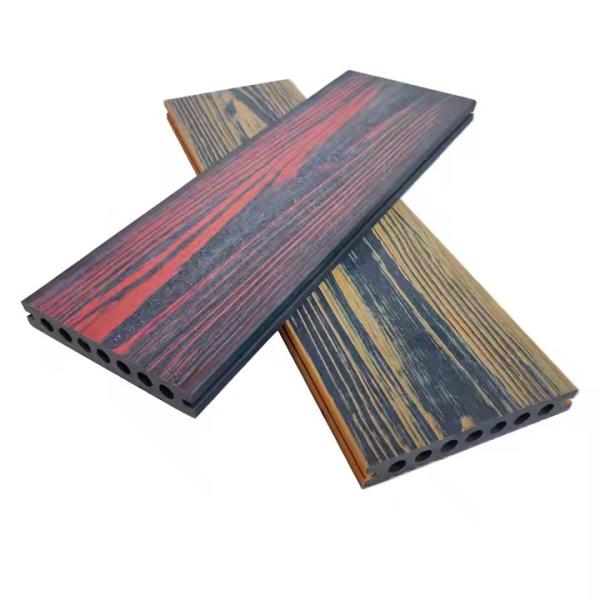 Wood Grain Outdoor Decking Mixed Colors Composite